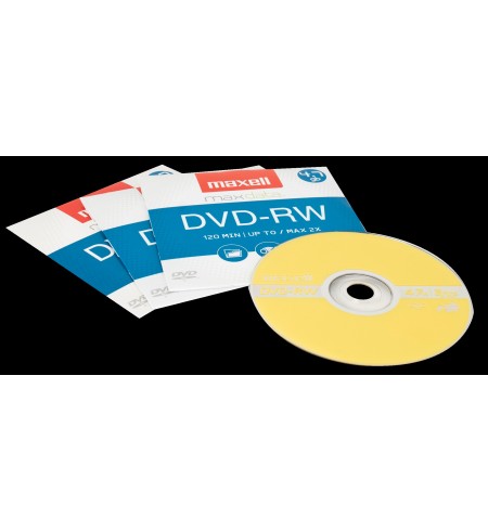 DVD- RW CON CAJA, CAJA DE CARTON, MAXELL