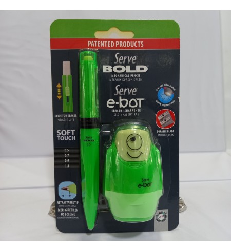 BORRADOR + PORTAMINAS 0.05MM (E-BOT) SV-BB05B2F2, SERVE