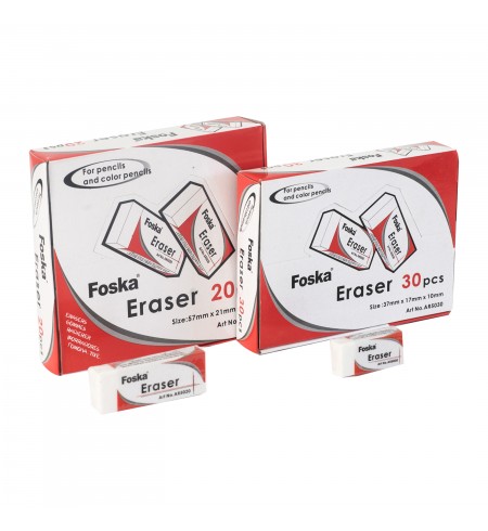 BORRADOR PEQUEÑO PARA LAPIZ, BLANCO  X UND, FOSKA