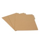CARPETA KRAFT DOBLADA Y TERMOSELLADA  SIN VINCHA PAQ X 50 UND, FENIX