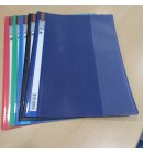 CARPETA PLASTICA UN LADO TRANSPARENTE, ESTANDAR COLORES 0.35MM INC/ VINCHA  FENIX