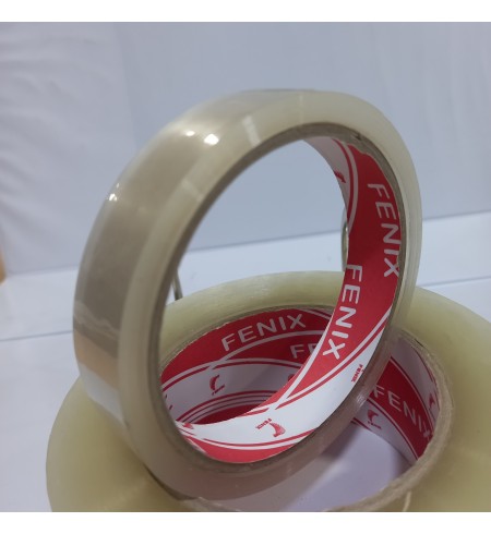 CINTA ADHESIVA 18X50 YDAS, TRANSPARENTE CONO GRANDE COMPLETA, FENIX